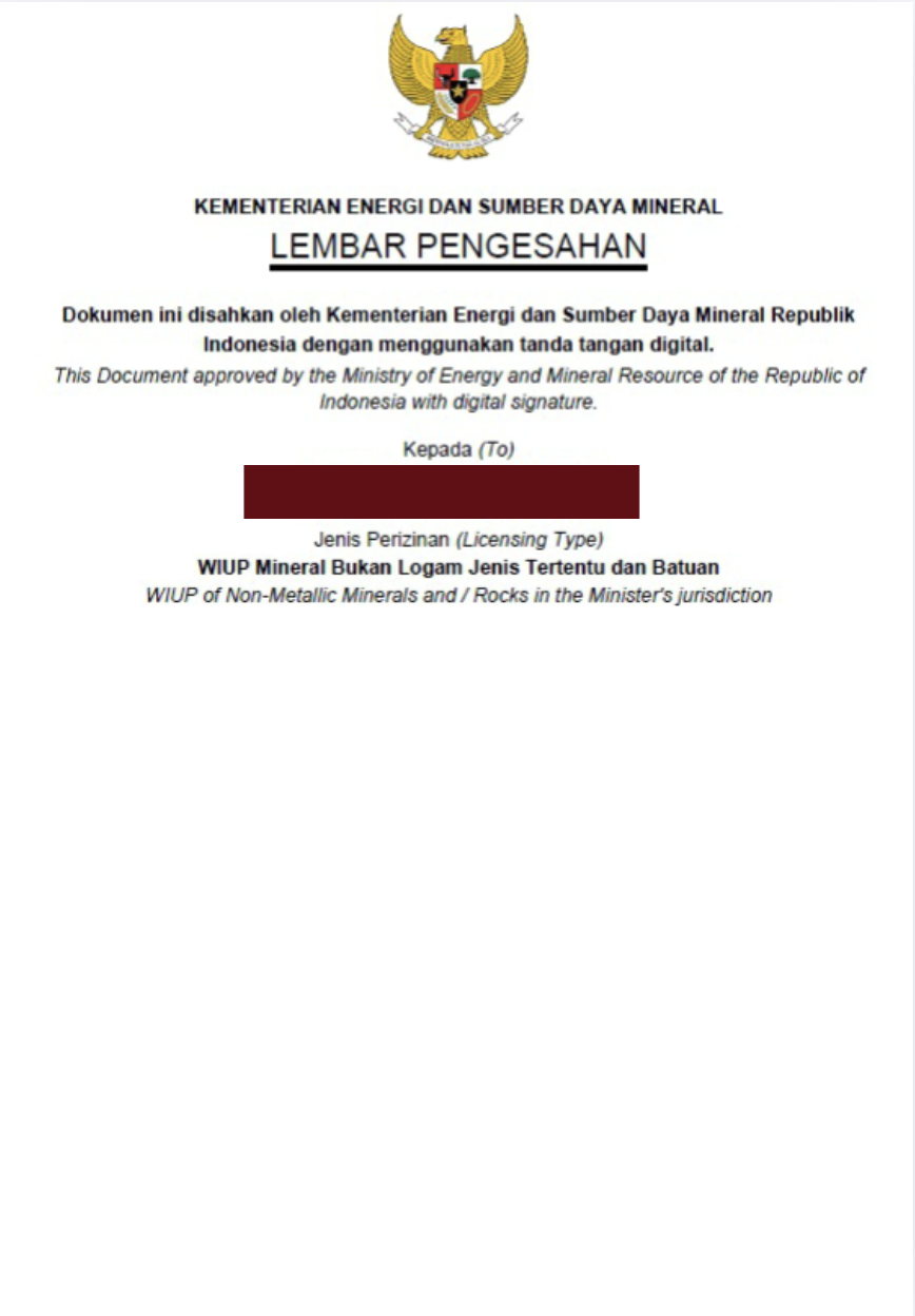Sistem Legal Pertambangan